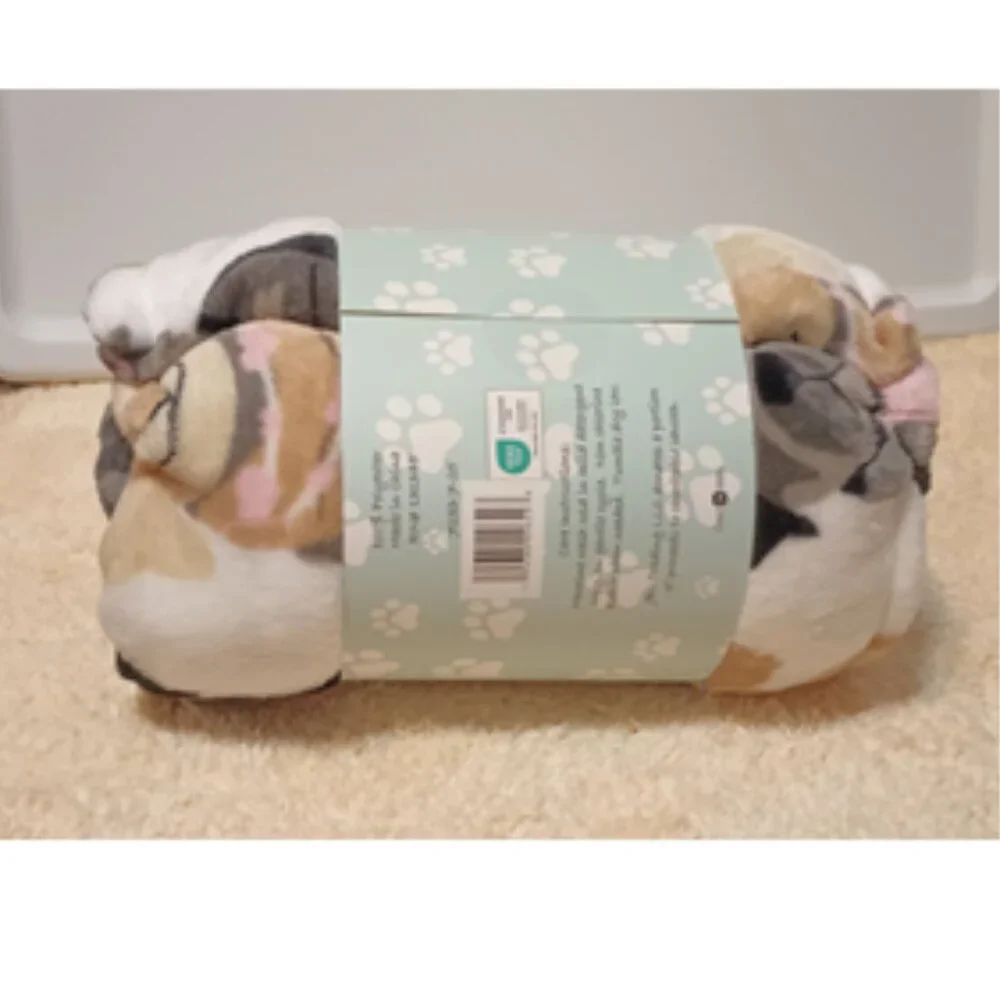 Copy-NWT~ Frankie & June Ultra-Soft Double-Sided Plush Throw Blanket (50